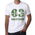 63 And Strong Men's T-shirt White Birthday Gift 00474