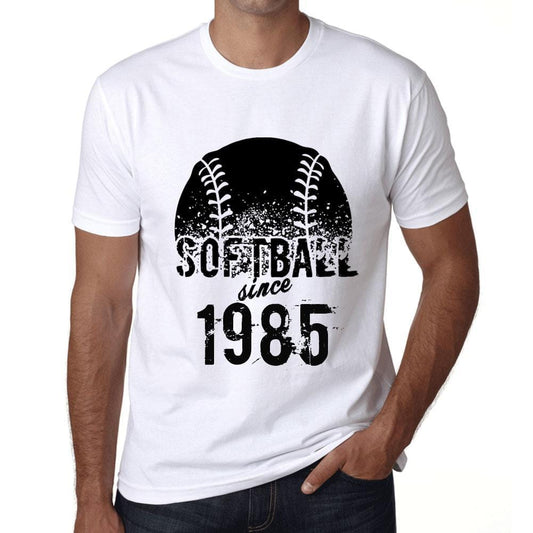 Men’s <span>Graphic</span> T-Shirt Softball Since 1985 White - ULTRABASIC
