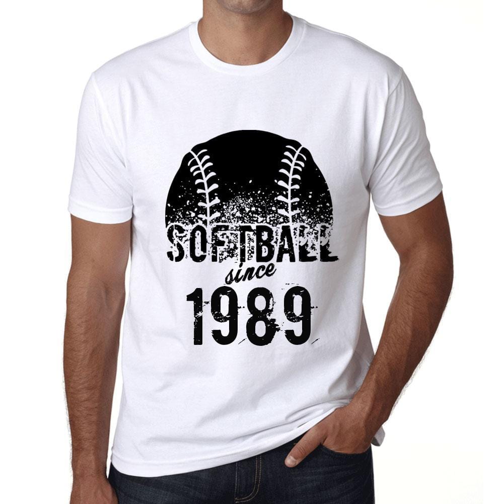 Men’s <span>Graphic</span> T-Shirt Softball Since 1989 White - ULTRABASIC