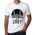 Men's Graphic T-Shirt Softball Since 2007 White