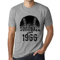 Men's Graphic T-Shirt Softball Since 1966 Grey Marl
