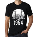 Men's Graphic T-Shirt Softball Since 1954 Deep Black