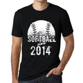 Men's Graphic T-Shirt Softball Since 2014 Deep Black