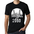 Men's Graphic T-Shirt Softball Since 2050 Deep Black