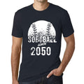 Men's Graphic T-Shirt Softball Since 2050 Navy