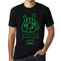 Men's Graphic T-Shirt Hardcore Gamer Since 2003 Deep Black