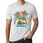 Men’s <span>Graphic</span> T-Shirt Summer Triangle Numana Vintage White - ULTRABASIC