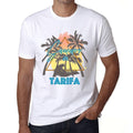Men's Graphic T-Shirt Summer Triangle Tarifa White
