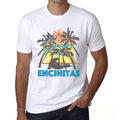 Men's Graphic T-Shirt Summer Triangle Encinitas White