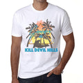 Men's Graphic T-Shirt Summer Triangle Kill Devil Hills White