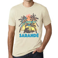 Men's Graphic T-Shirt Summer Triangle Sarandë Natural