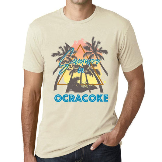 Men’s <span>Graphic</span> T-Shirt Summer Triangle Ocracoke Natural - ULTRABASIC