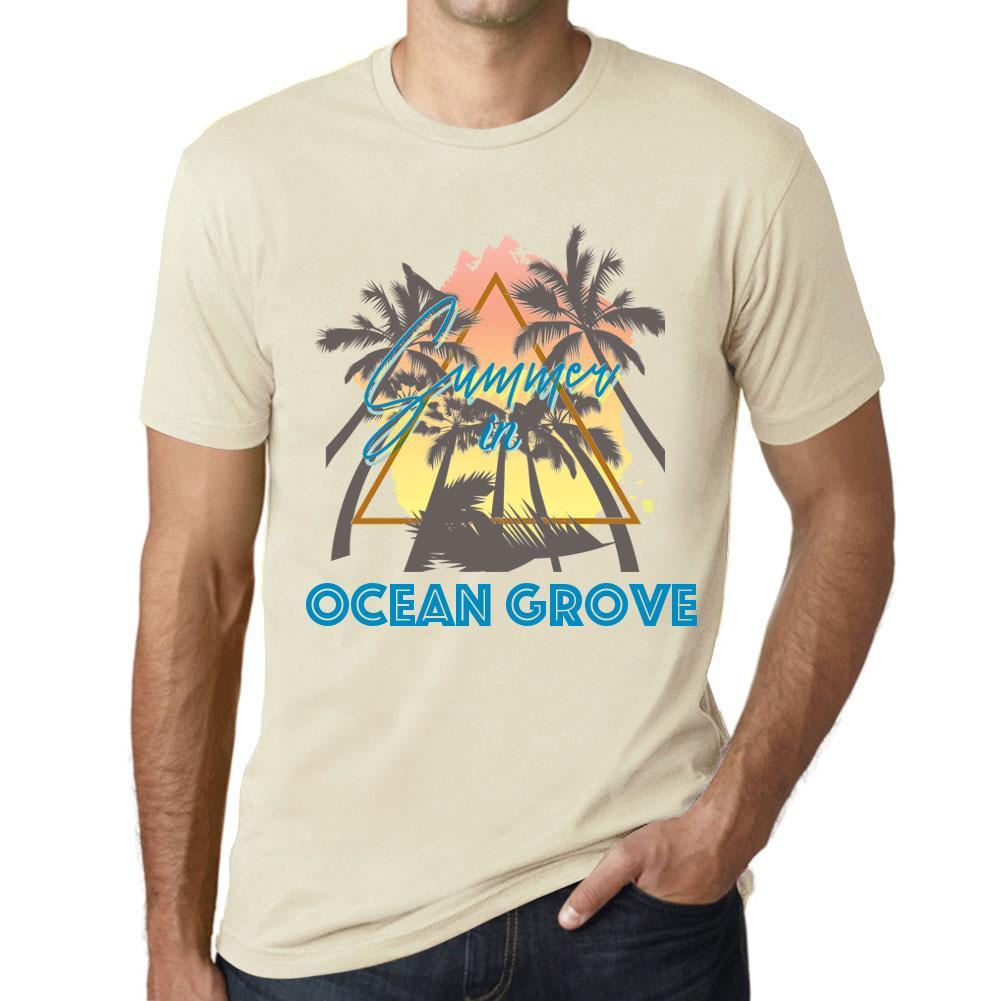 Men’s <span>Graphic</span> T-Shirt Summer Triangle Ocean Grove Natural - ULTRABASIC