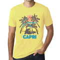 Men's Graphic T-Shirt Summer Triangle Capri Pale Lemon