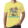 Men's Graphic T-Shirt Summer Triangle Hampton Beach Pale Lemon