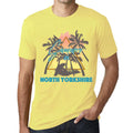 Men's Graphic T-Shirt Summer Triangle North Yorkshire Pale Lemon