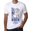 Men's Graphic T-Shirt Fight Hard Since 2011 White