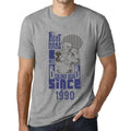 Men's Graphic T-Shirt Fight Hard Since 1990 Grey Marl