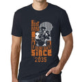 Men's Graphic T-Shirt Fight Hard Since 2035 Navy