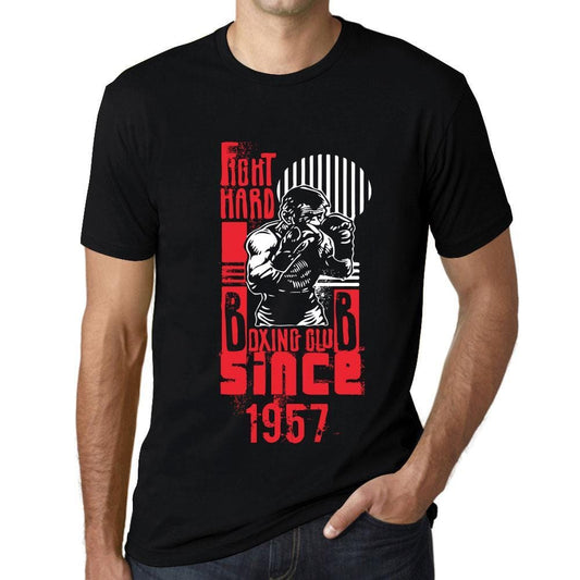 Men&rsquo;s Graphic T-Shirt Fight Hard Since 1957 Deep Black - Ultrabasic