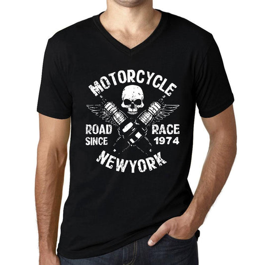 Motorcycle Race Since Black Mens T Shirt