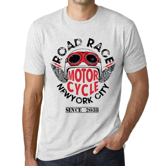 Men’s <span>Graphic</span> T-Shirt Road Race Since 2038 Vintage White - ULTRABASIC