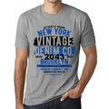 Men's Graphic T-Shirt Vintage Denim Since 2043 Grey Marl