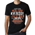 Men's Graphic T-Shirt Vintage Denim Since 2035 Deep Black