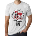 Men's Vintage Tee Shirt Graphic T shirt Authentic Style Since 1973 Vintage White