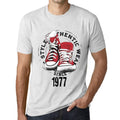 Men's Vintage Tee Shirt Graphic T shirt Authentic Style Since 1977 Vintage White