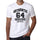 64 Authentic Genuine White Mens Short Sleeve Round Neck T-Shirt 00121 - White / S - Casual