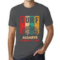 Men&rsquo;s Graphic T-Shirt Surf Summer Time ALGARVE Mouse Grey - Ultrabasic
