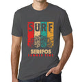 <span>Grafisches</span> T-Shirt <span>für Herren</span> Surf Summer Time SERIFOS <span>Mausgrau</span>