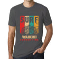 Men's Graphic T-Shirt Surf Summer Time WAIKIKI Mouse Grey