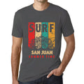 Men's Graphic T-Shirt Surf Summer Time SAN JUAN Mouse Grey