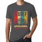 Men&rsquo;s Graphic T-Shirt Surf Summer Time APOLLONIA Mouse Grey - Ultrabasic