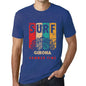 Men&rsquo;s Graphic T-Shirt Surf Summer Time GIRONA Royal Blue - Ultrabasic