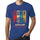 Men&rsquo;s Graphic T-Shirt Surf Summer Time AUCKLAND Royal Blue - Ultrabasic
