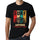 Men&rsquo;s Graphic T-Shirt Surf Summer Time ANTIBES Deep Black - Ultrabasic