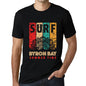 Men&rsquo;s Graphic T-Shirt Surf Summer Time BYRON BAY Deep Black - Ultrabasic