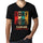 Men&rsquo;s Graphic T-Shirt V Neck Surf Summer Time CASCAIS Deep Black - Ultrabasic