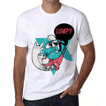 Men's Graphic T-Shirt Funky Grampa JUMPY White