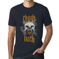 ULTRABASIC - Men's Graphic T-Shirt Chaos & Luck Navy