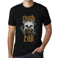 ULTRABASIC - Men's Graphic T-Shirt Chaos & Evil Deep Black