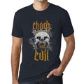 ULTRABASIC - Men's Graphic T-Shirt Chaos & Evil Navy