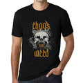 ULTRABASIC - Men's Graphic T-Shirt Chaos & Weed Deep Black