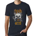 ULTRABASIC - Men's Graphic T-Shirt Chaos & Weed Navy