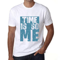Men's Graphic T-Shirt TIME Is So Me White
