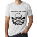 ULTRABASIC - Men's Tee Shirt Vintage T-shirt SCIENCE FICTION IS MY POISON Vintage White
