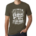 ULTRABASIC - Graphic Men's 1974 Aged to Perfection Birthday Gift T-Shirt